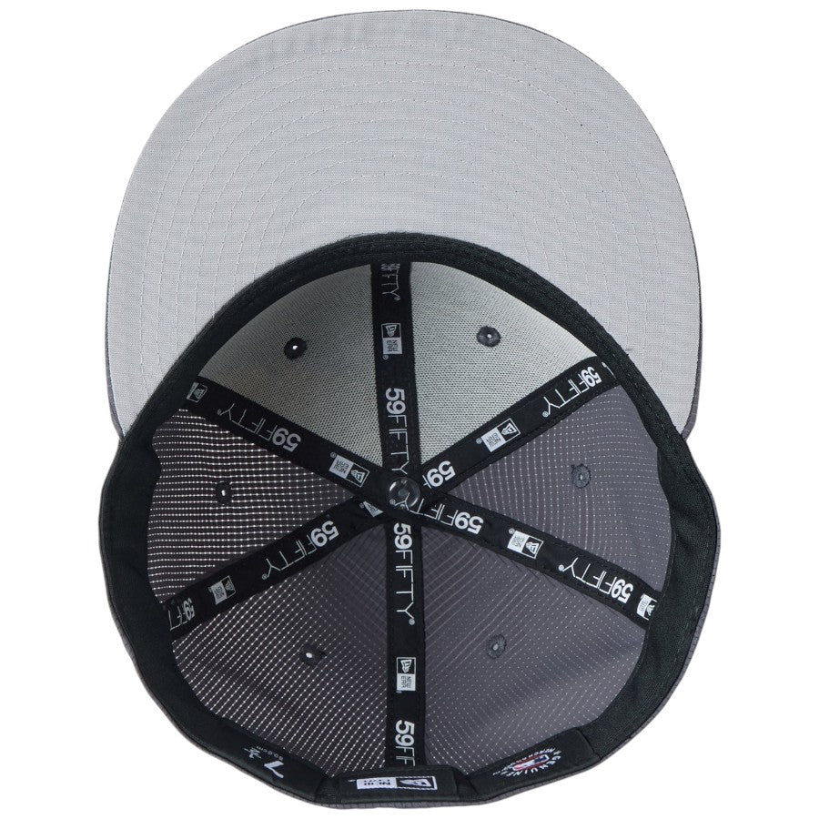 ニューエラ キャップ 帽子 NEW ERA CAP 59FIFTY Tech Air Dot Air MICROERA 通気性 撥水性 ロサンゼルス ドジャース ダークグレー 14774431｜アウトドア グレーアンダーバイザー