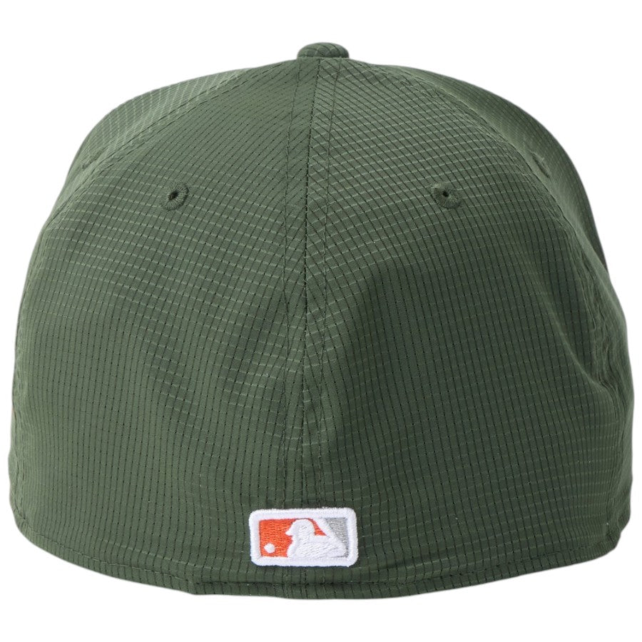 ニューエラ キャップ 帽子 NEW ERA CAP 59FIFTY Tech Air Dot Air MICROERA 通気性 撥水性 サンディエゴ パドレス ダークグリーン 14774429｜アウトドア 背面