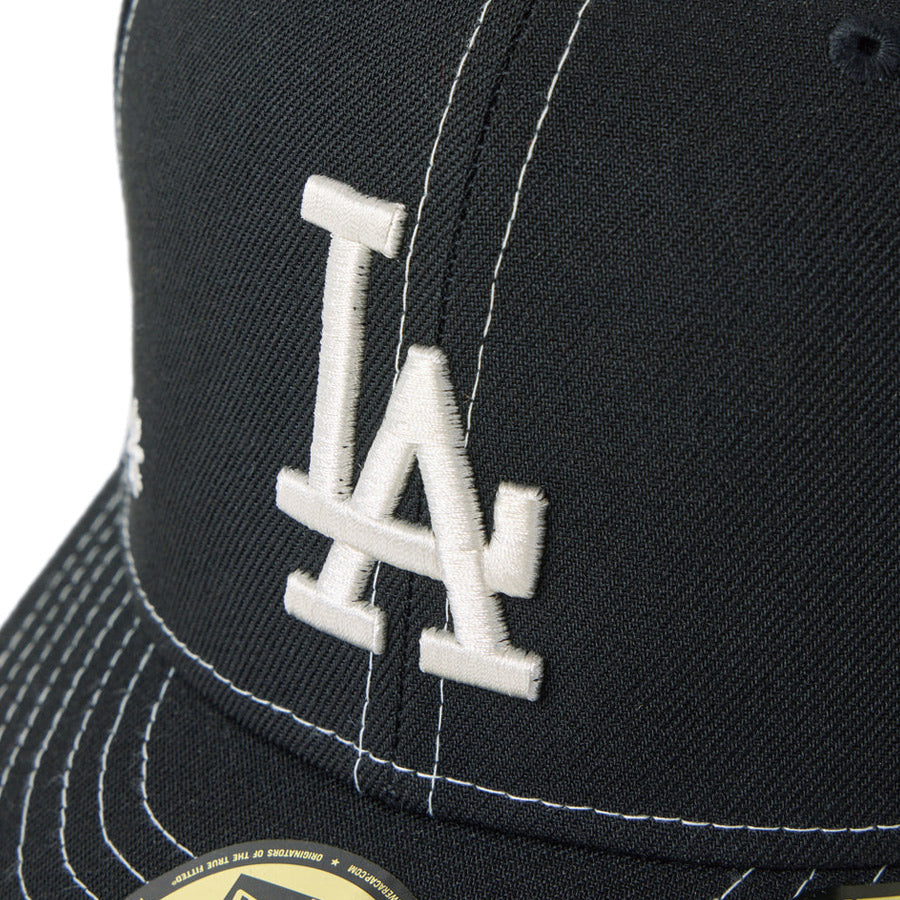 ニューエラ キャップ NEW ERA PC 59FIFTY Flower Embroidery 花柄 ロサンゼルス ドジャース ブラック 14744673 フロントロゴ