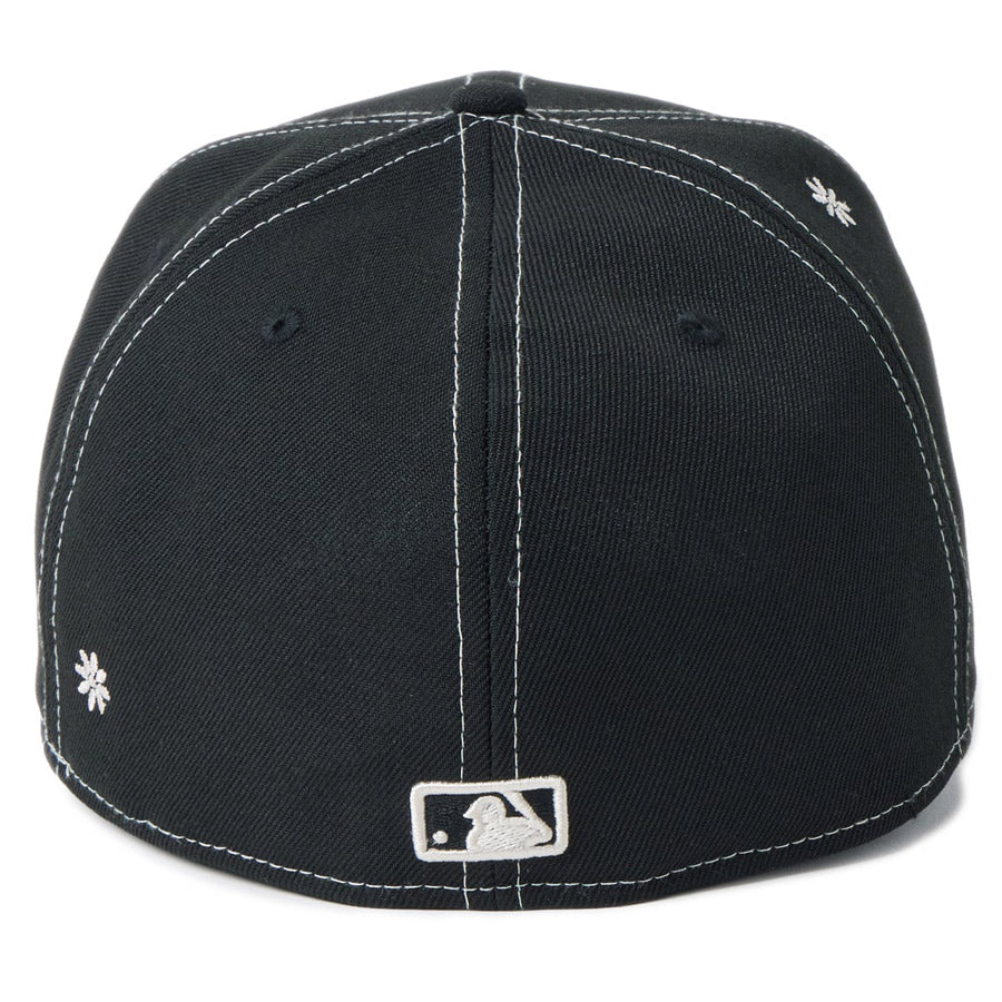 ニューエラ キャップ NEW ERA PC 59FIFTY Flower Embroidery 花柄 ロサンゼルス ドジャース ブラック 14744673 背面