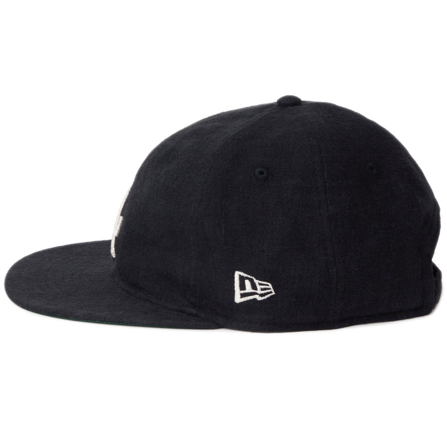 ニューエラ キャップ NEW ERA RC 9FIFTY Flat Visor フレンチリネン French Linen クーパーズタウン ロサンゼルス ドジャース ブラック 14744669 左サイド