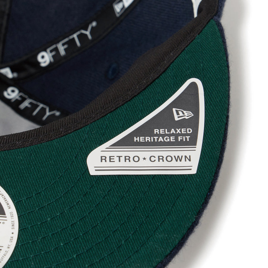 ニューエラ キャップ NEW ERA RC 9FIFTY Flat Visor フレンチリネン French Linen クーパーズタウン ニューヨーク ヤンキース ネイビー 14744667 バイザー裏