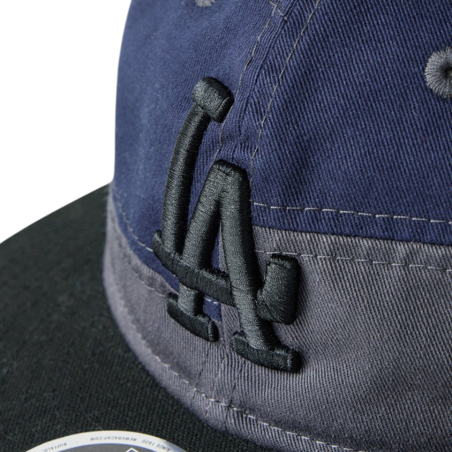 ニューエラ キャップ 帽子 NEW ERA CAP レトロクラウン RETRO CROWN RC 9FIFTY ロサンゼルス ドジャース Patchwork パッチワーク グラファイト ナイトシフトネイビー 14744668 フロントロゴ