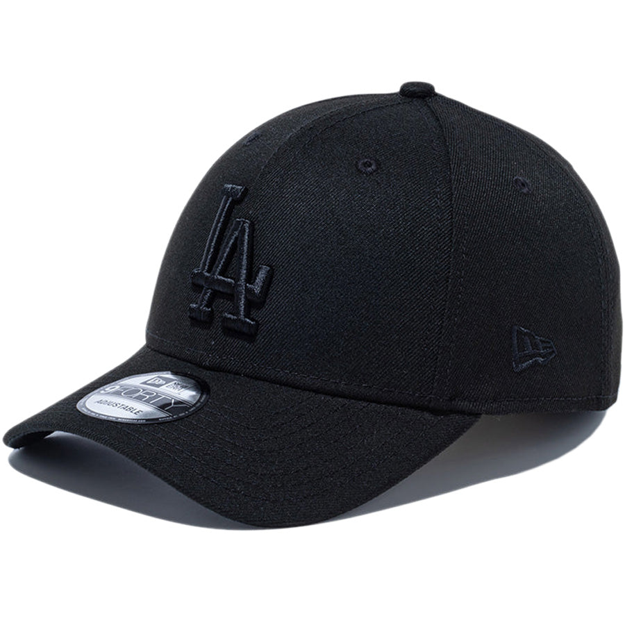 ニューエラ キャップ 帽子 NEW ERA CAP 9FORTY ロサンゼルス ドジャース ブラック ブラック 14525028 右斜め前