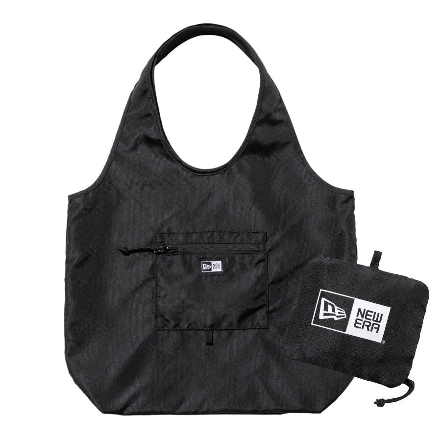 ニューエラ バッグ NEW ERA BAG TOTEBAG エコトートバッグ 22L パッカブル ブラック 26SS 14750909 フロント 収納ポーチ
