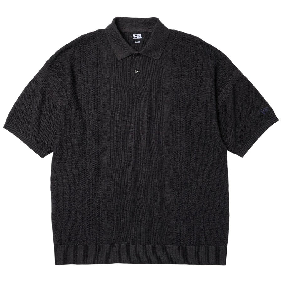 ニューエラ シャツ NEW ERA GOLF アパレル 半袖 ニット ポロシャツ スミクロ 14859934 | ゴルフ フロント