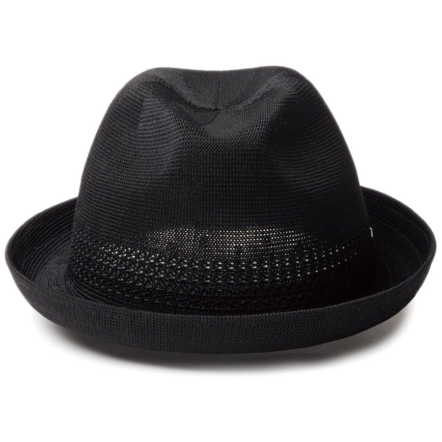 ニューエラ ハット NEW ERA ニットフェドーラ Knit Fedora ブラック メタルピン シルバー 14744689 正面