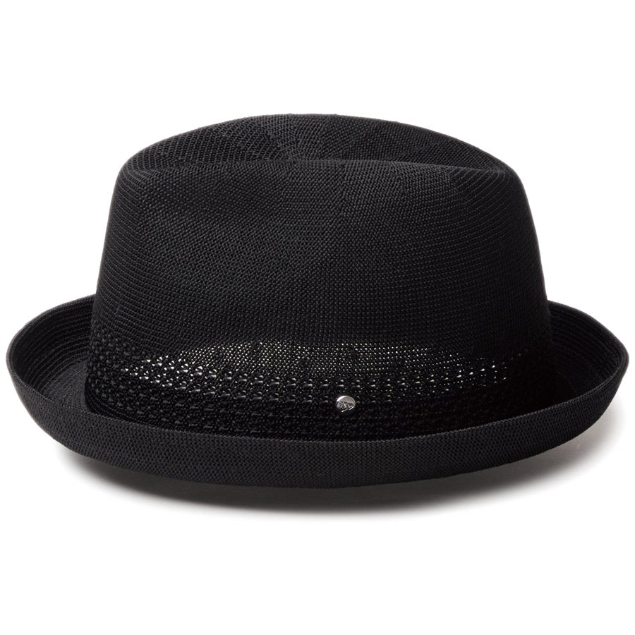 ニューエラ ハット NEW ERA ニットフェドーラ Knit Fedora ブラック メタルピン シルバー 14744689 左サイド