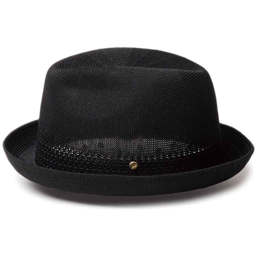 ニューエラ ハット HAT NEW ERA ニットフェドーラ Knit Fedora ブラック メタルピン ゴールド 14744690 左サイド