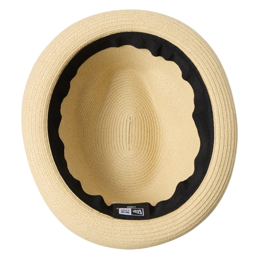 ニューエラ ハット 麦わら帽子 NEW ERA HAT FEDORA フェドーラ ブラックペイズリーテープ ナチュラル 14744664 インナー