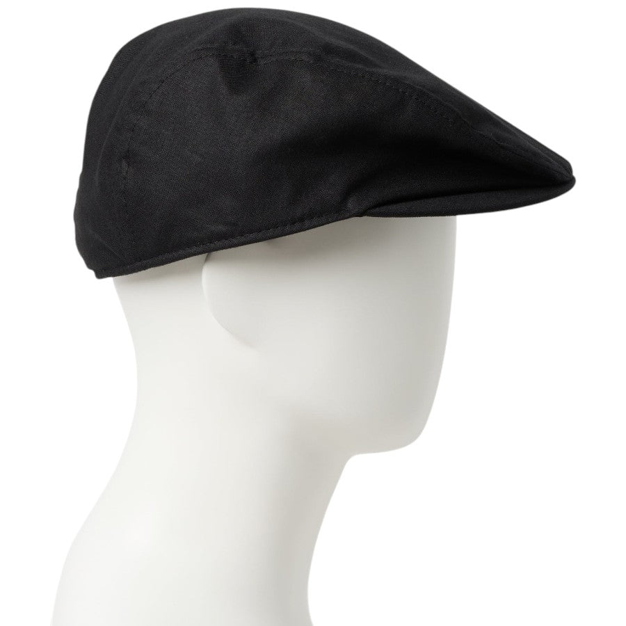 ニューエラ キャップ 帽子 NEW ERA HUNTING CAP Driver ドライバーハンチング Cotton Linen 麻 コットンリネン ブラック 14744708 右サイド