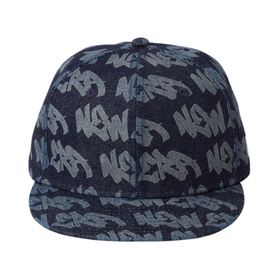 ニューエラ キャップ 帽子 NEW ERA CAP KIDS キッズ Youth 9FIFTY Laser Burn Out デニム 14746980 正面