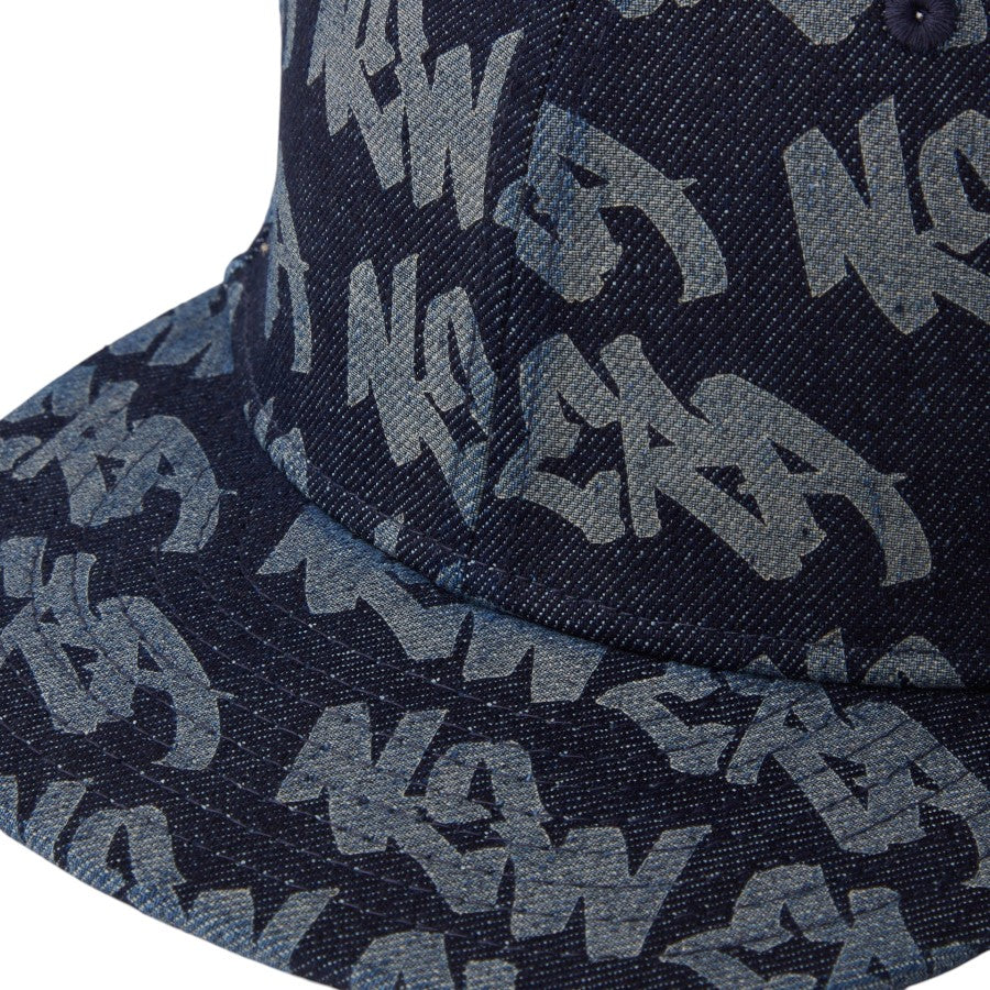 ニューエラ キャップ 帽子 NEW ERA CAP KIDS キッズ Youth 9FIFTY Laser Burn Out デニム 14746980 フロント