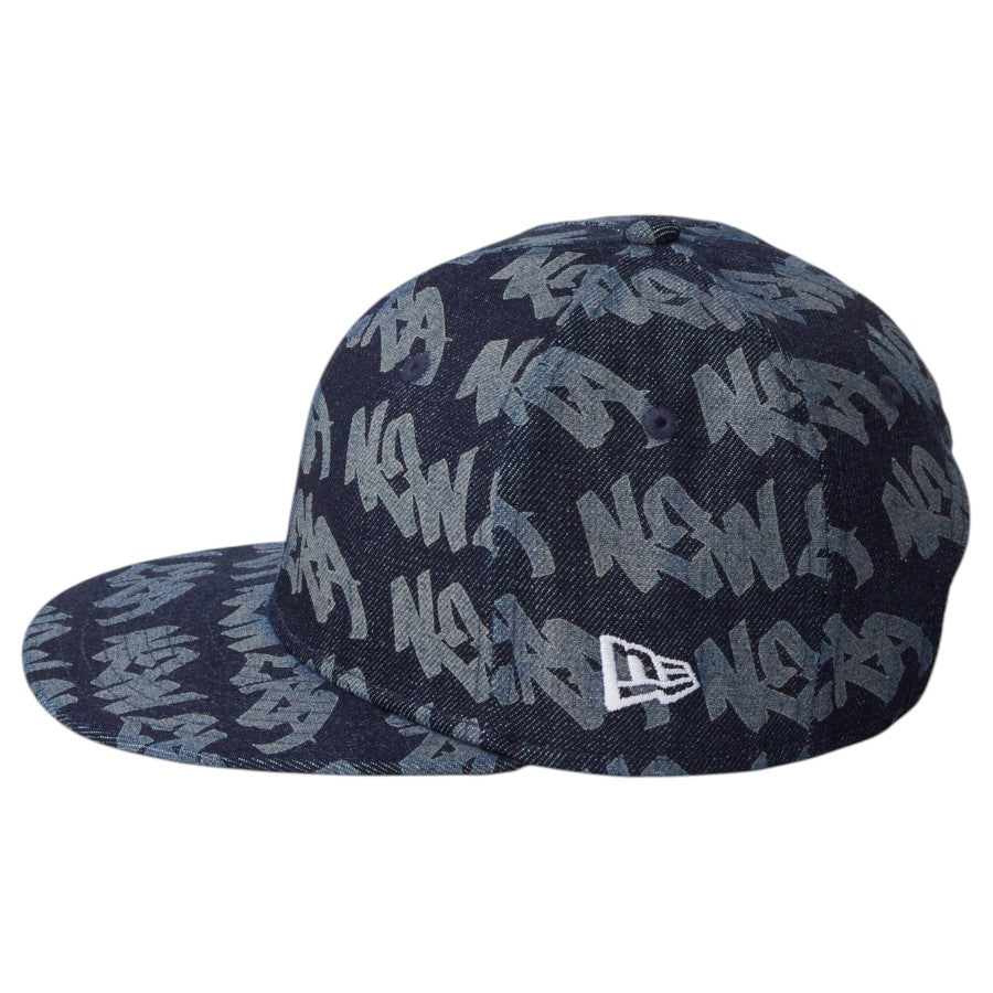 ニューエラ キャップ 帽子 NEW ERA CAP KIDS キッズ Youth 9FIFTY Laser Burn Out デニム 14746980 左サイド