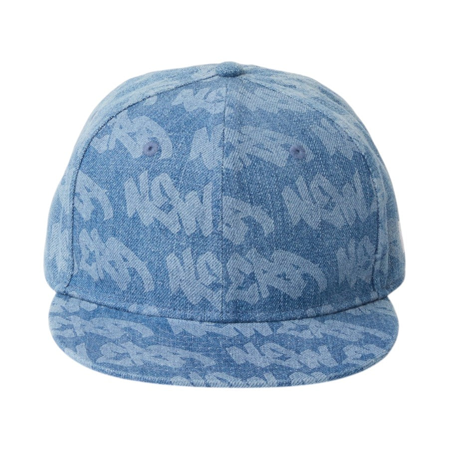 ニューエラ キャップ 帽子 NEW ERA CAP KIDS キッズ Youth 9FIFTY Laser Burn Out ウォッシュドデニム 14746979 正面