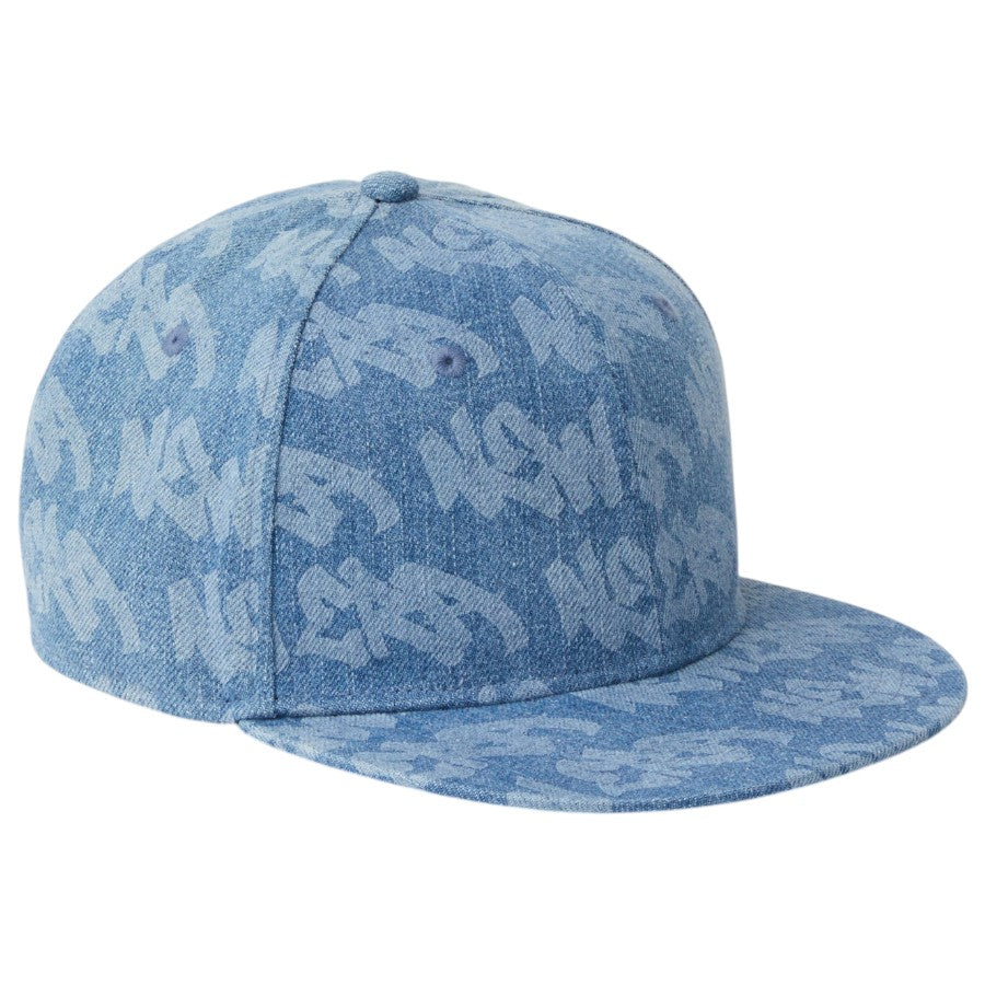 ニューエラ キャップ 帽子 NEW ERA CAP KIDS キッズ Youth 9FIFTY Laser Burn Out ウォッシュドデニム 14746979 左斜め前