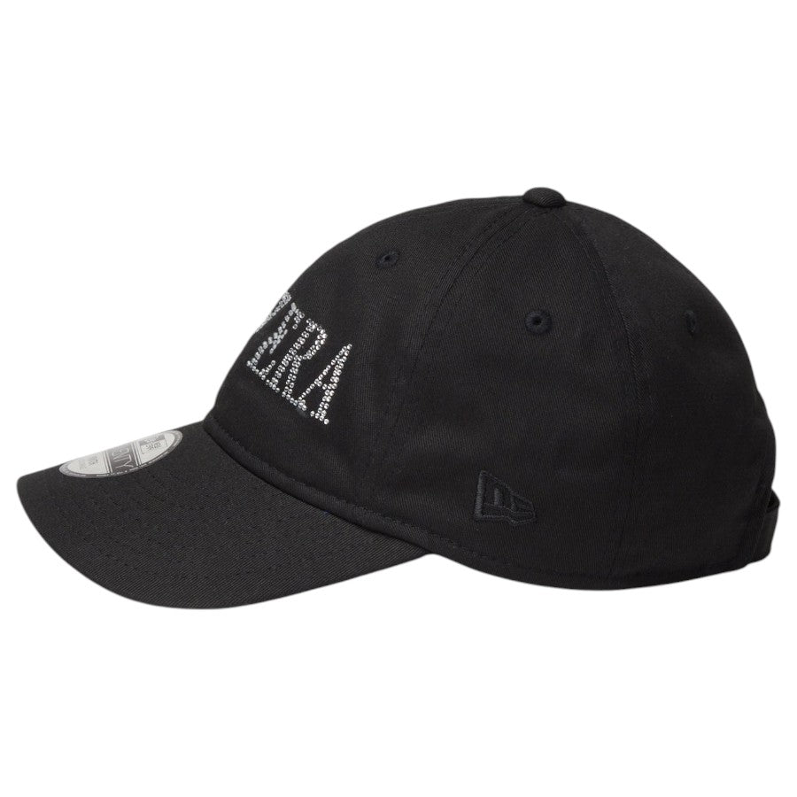ニューエラ キャップ NEW ERA KIDS キッズ Youth 9TWENTY NEW ERA Rhinestone ラインストーン ブラック 14747051 左サイド