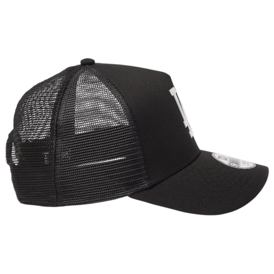 ニューエラ キャップ 帽子 NEW ERA KIDS キッズ Youth 9FORTY A-Frame トラッカー ロサンゼルス ドジャース TPUロゴ ブラック 14747012 右サイド