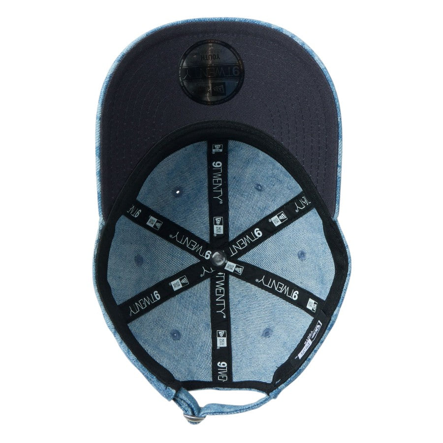 ニューエラ キャップ 帽子 NEW ERA CAP 子供 KIDS キッズ Youth 9TWENTY Laser Burn Out ウォッシュドデニム 14747068 アンダーバイザー