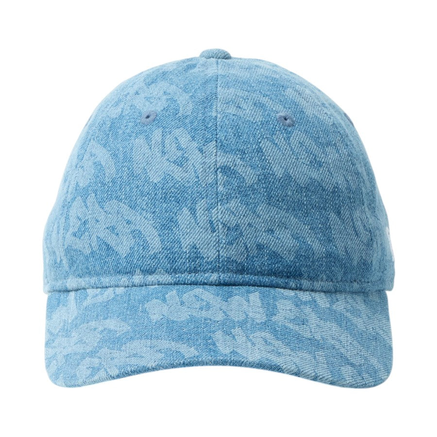 ニューエラ キャップ 帽子 NEW ERA CAP 子供 KIDS キッズ Youth 9TWENTY Laser Burn Out ウォッシュドデニム 14747068 正面