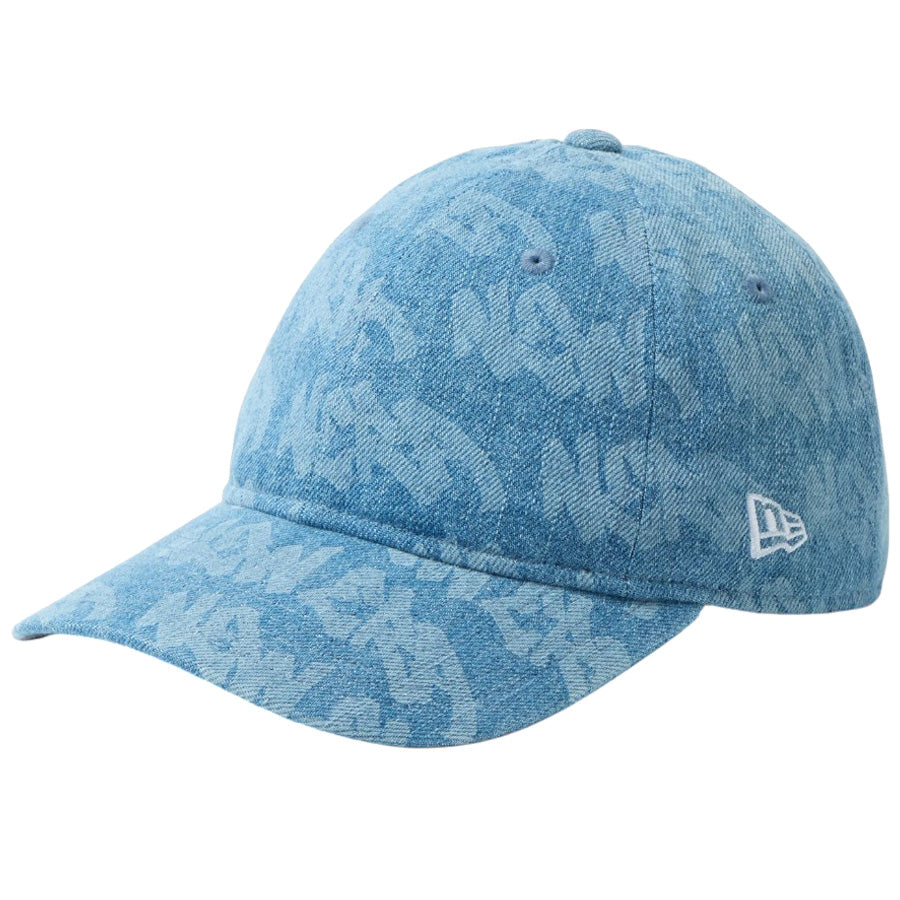 ニューエラ キャップ 帽子 NEW ERA CAP 子供 KIDS キッズ Youth 9TWENTY Laser Burn Out ウォッシュドデニム 14747068 右斜め前