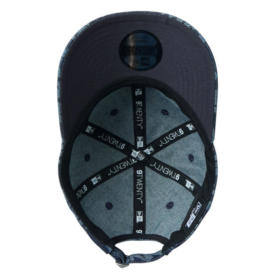 ニューエラ キャップ 帽子 NEW ERA CAP 子供 KIDS キッズ Youth 9TWENTY Laser Burn Out デニム 14747069 アンダーバイザー