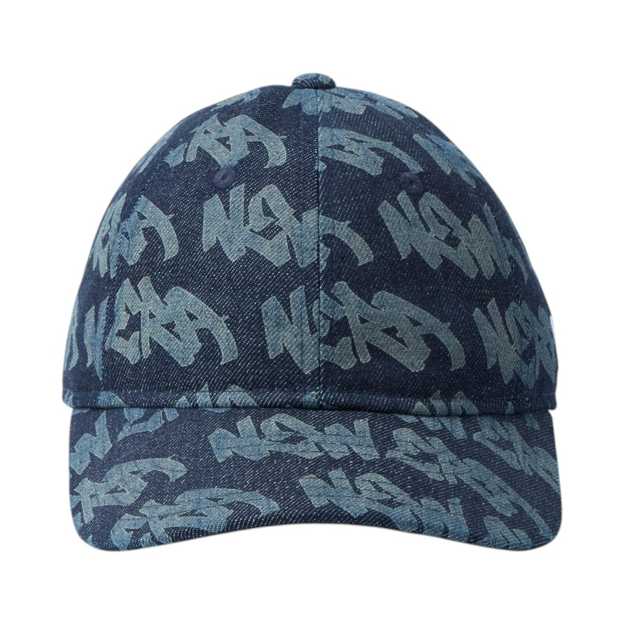 ニューエラ キャップ 帽子 NEW ERA CAP 子供 KIDS キッズ Youth 9TWENTY Laser Burn Out デニム 14747069 正面