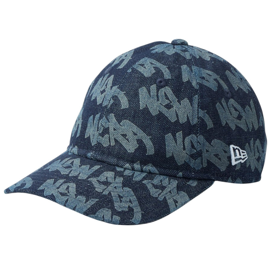 ニューエラ キャップ 帽子 NEW ERA CAP 子供 KIDS キッズ Youth 9TWENTY Laser Burn Out デニム 14747069 右斜め前