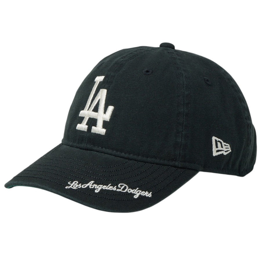 ニューエラ キャップ NEW ERA KIDS キッズ Youth 9TWENTY ロサンゼルス ドジャース MLB Visor Logo バイザーロゴ ブラック 14747061 右斜め前
