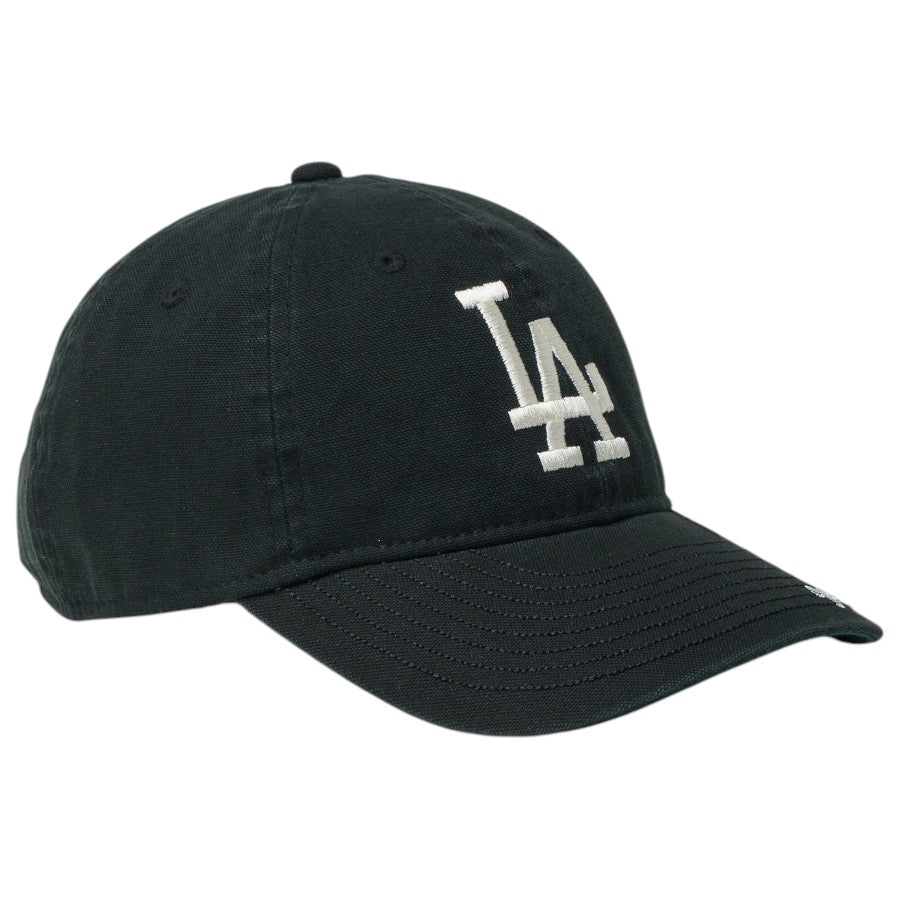 ニューエラ キャップ NEW ERA KIDS キッズ Youth 9TWENTY ロサンゼルス ドジャース MLB Visor Logo バイザーロゴ ブラック 14747061 左斜め前
