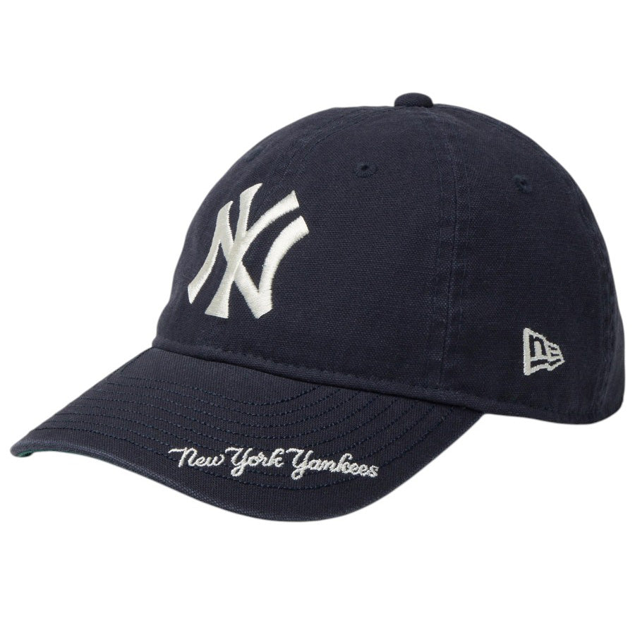 ニューエラ キャップ NEW ERA KIDS キッズ Youth 9TWENTY ニューヨーク ヤンキース MLB Visor Logo バイザーロゴ ネイビー 14747040 右斜め前