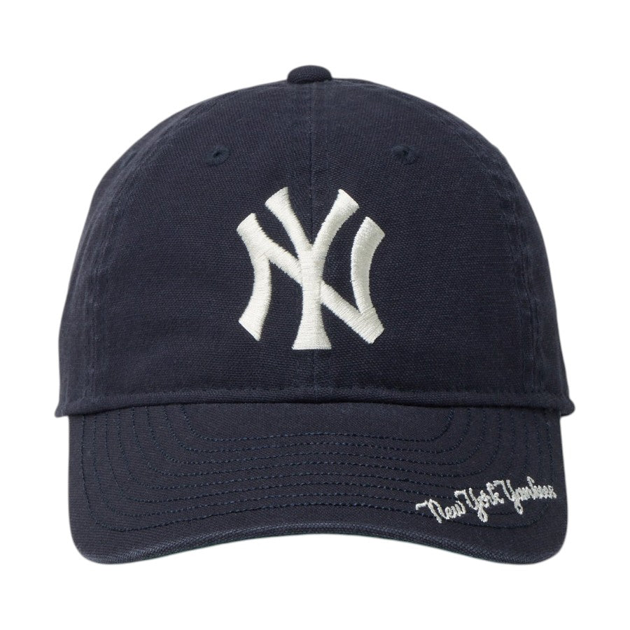 ニューエラ キャップ NEW ERA KIDS キッズ Youth 9TWENTY ニューヨーク ヤンキース MLB Visor Logo バイザーロゴ ネイビー 14747040 正面