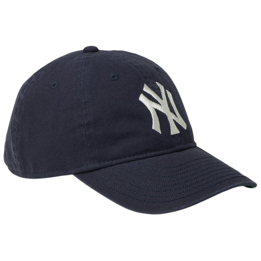 ニューエラ キャップ NEW ERA KIDS キッズ Youth 9TWENTY ニューヨーク ヤンキース MLB Visor Logo バイザーロゴ ネイビー 14747040 左斜め前