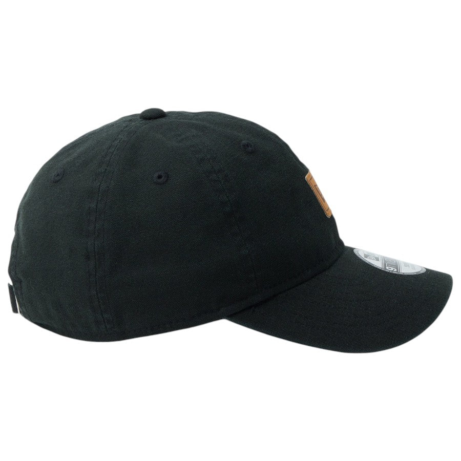 ニューエラ キャップ 帽子 NEW ERA CAP 子供 KIDS キッズ Youth 9TWENTY フラッグロゴ ウーブンパッチ Washed Duck ダック ブラック 14747071 右サイド