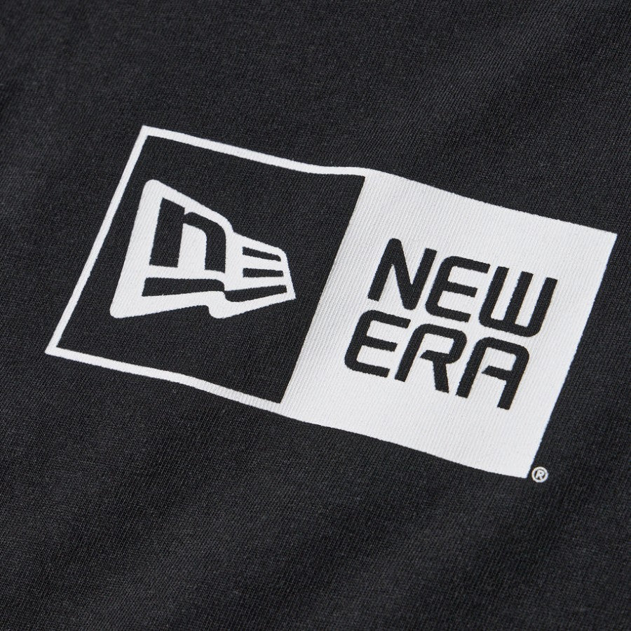 ニューエラ アパレル NEW ERA Youth KIDS キッズ YOUTH 半袖 コットン Tシャツ Box Logo ブラック 14865839 フロントロゴ