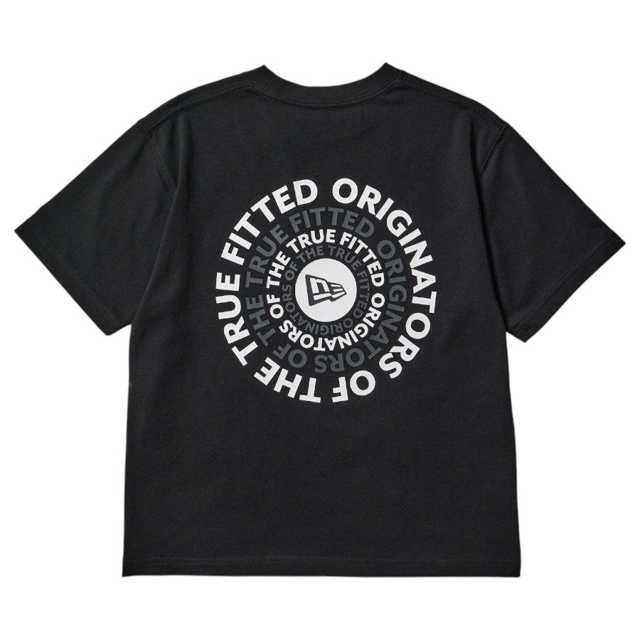 ニューエラ キッズ NEW ERA KIDS Youth 半袖 コットン Tシャツ Circle OOTTF ブラック 14865836 バック