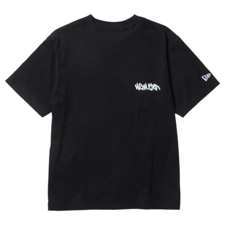 ニューエラ キッズ NEW ERA KIDS Youth 半袖 コットン Tシャツ Tagging ブラック 14865829 フロント