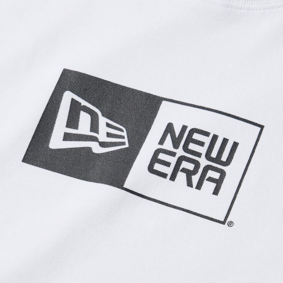 ニューエラ アパレル NEW ERA KIDS キッズ Youth 半袖 コットン Tシャツ Box Logo ホワイト 14865837 フロントロゴ