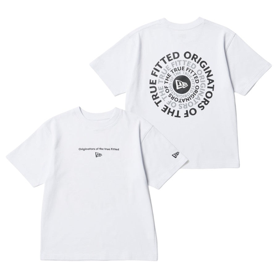 ニューエラ キッズ NEW ERA KIDS Youth 半袖 コットン Tシャツ Circle OOTTF ホワイト 14865834 裏表