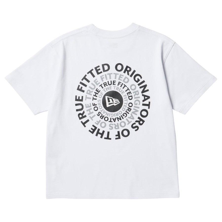 ニューエラ キッズ NEW ERA KIDS Youth 半袖 コットン Tシャツ Circle OOTTF ホワイト 14865834 バック
