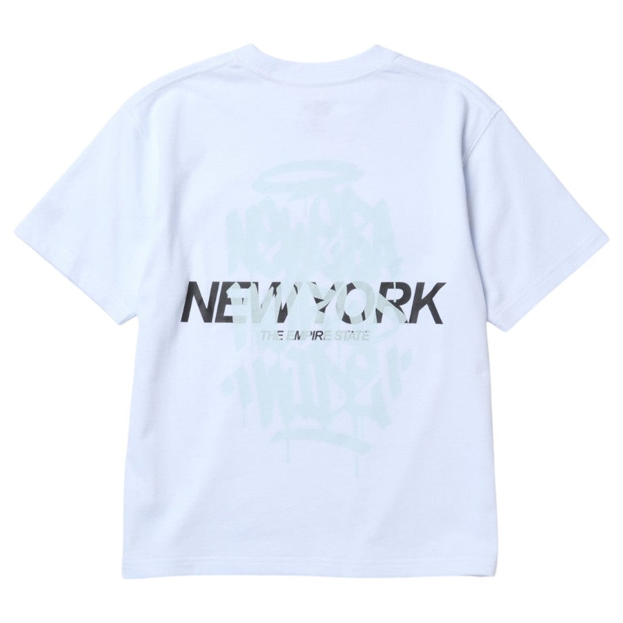 ニューエラ キッズ NEW ERA KIDS Youth 半袖 コットン Tシャツ Tagging タギング ホワイト 14865826 バック