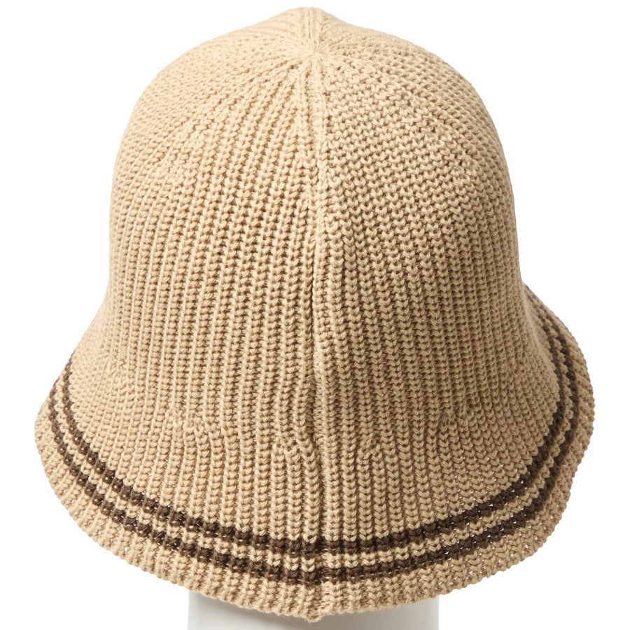 ニューエラ ハット 帽子 NEW ERA HAT KNIT BUCKET ニット エクスプローラー セーラーブリム ベージュ ウォルナット 14744694 背面