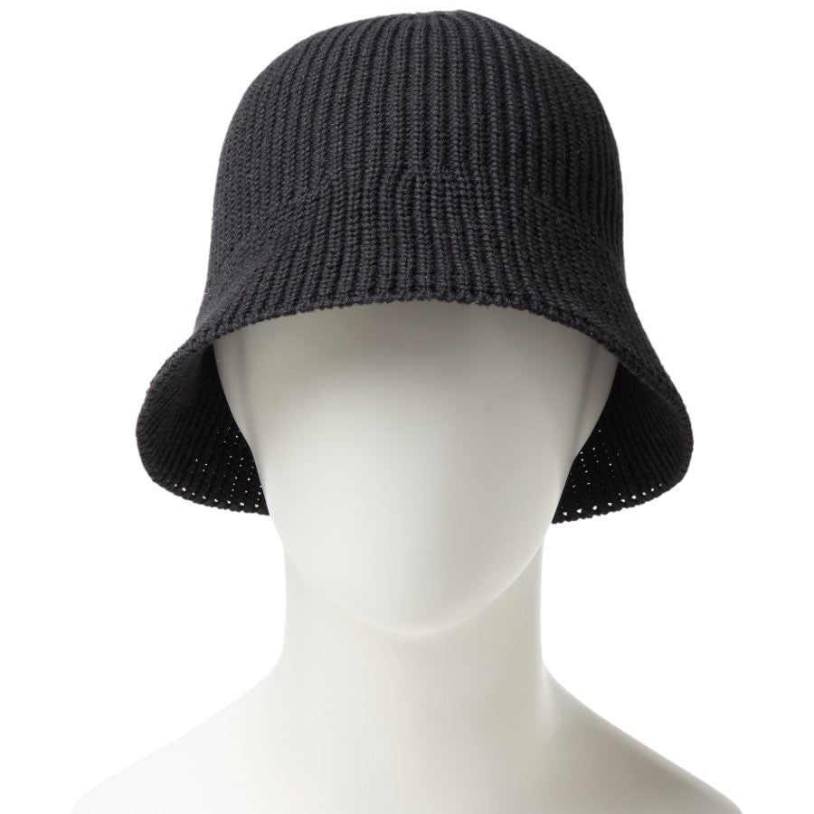 ニューエラ ハット 帽子 NEW ERA HAT KNIT BUCKET ニット エクスプローラー セーラーブリム ブラック 14744693 正面