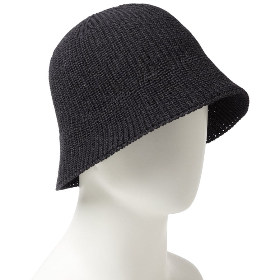 ニューエラ ハット 帽子 NEW ERA HAT KNIT BUCKET ニット エクスプローラー セーラーブリム ブラック 14744693 左斜め前