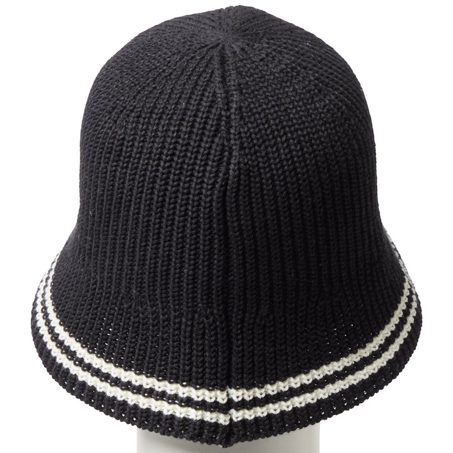 ニューエラ ハット 帽子 NEW ERA HAT KNIT BUCKET ニット エクスプローラー セーラーブリム ブラック/クロームホワイト 14744692 背面