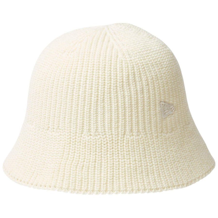 ニューエラ ハット 帽子 NEW ERA HAT KNIT BUCKET ニット エクスプローラー セーラーブリム クロームホワイト 14744691 右斜め前