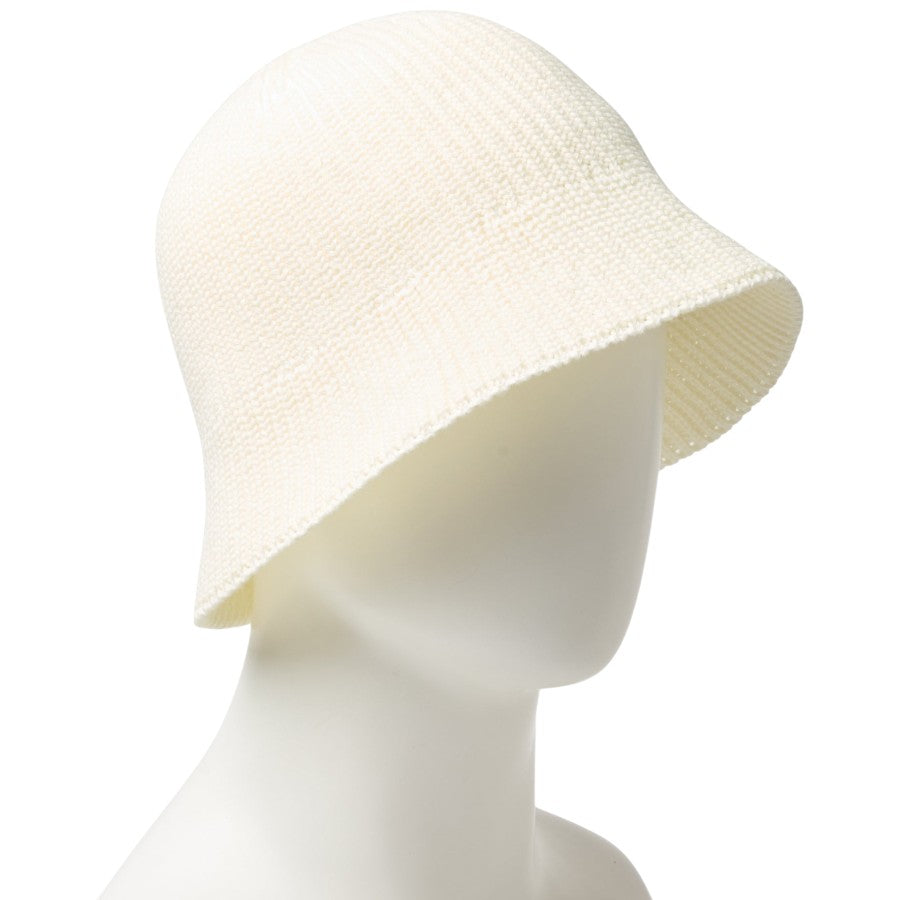 ニューエラ ハット 帽子 NEW ERA HAT KNIT BUCKET ニット エクスプローラー セーラーブリム クロームホワイト 14744691 左斜め前着画