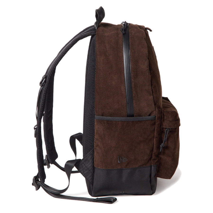 ニューエラ バックパック NEW ERA BAG ライトパック 27L コーデュロイ ウォルナット 15121553 サイド