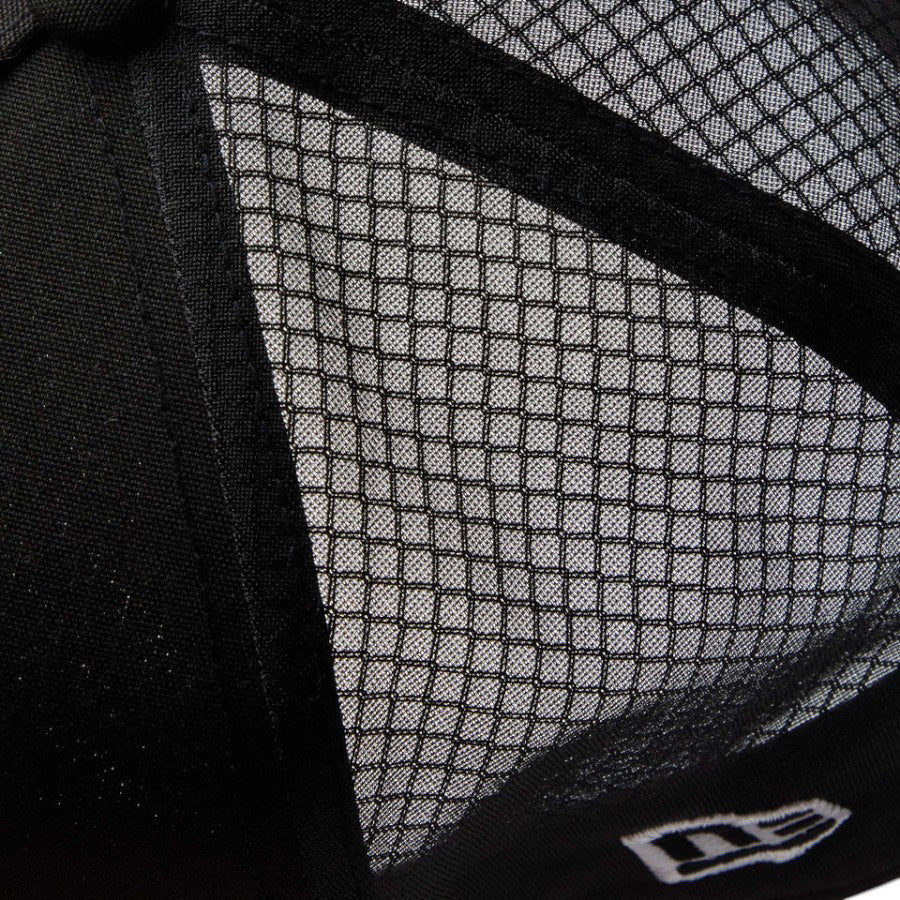 ニューエラ キャップ 帽子 NEW ERA CAP 9FORTY A-Frame トラッカー Repreve® ニュートラッカーメッシュ ボックスロゴ ブラック 14774375｜アウトドア メッシュ