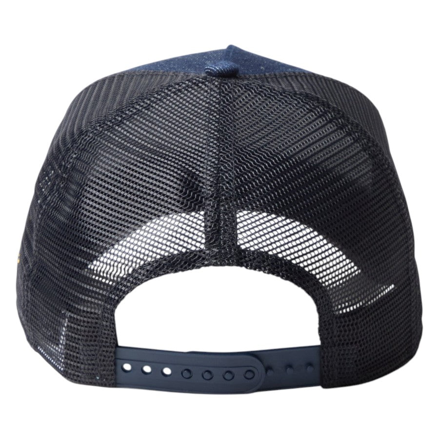 ニューエラ キャップ メッシュキャップ NEW ERA CAP 9FORTY A-Frame トラッカー Frame Logo フレームロゴ デニム 14744925 背面